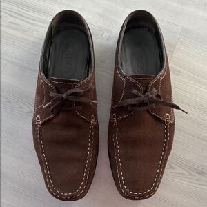 Men’s Tod’s Size 7.5 Suede Gommino Driving Leather Loafers - Brown